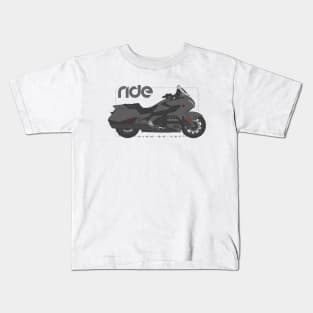 Ride gold wing gray Kids T-Shirt